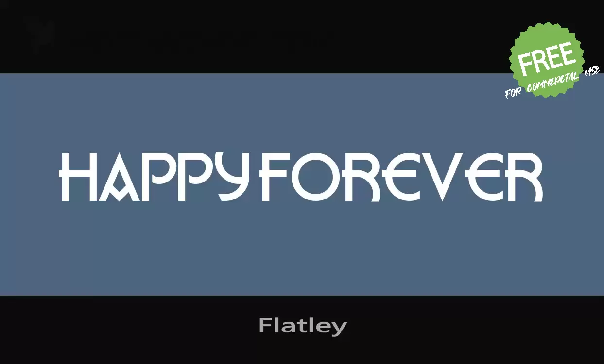 「Flatley」字体效果图