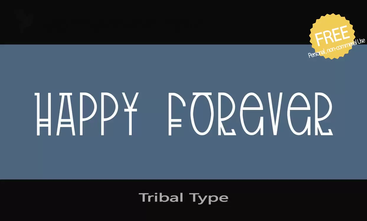 「Tribal-Type」字体效果图
