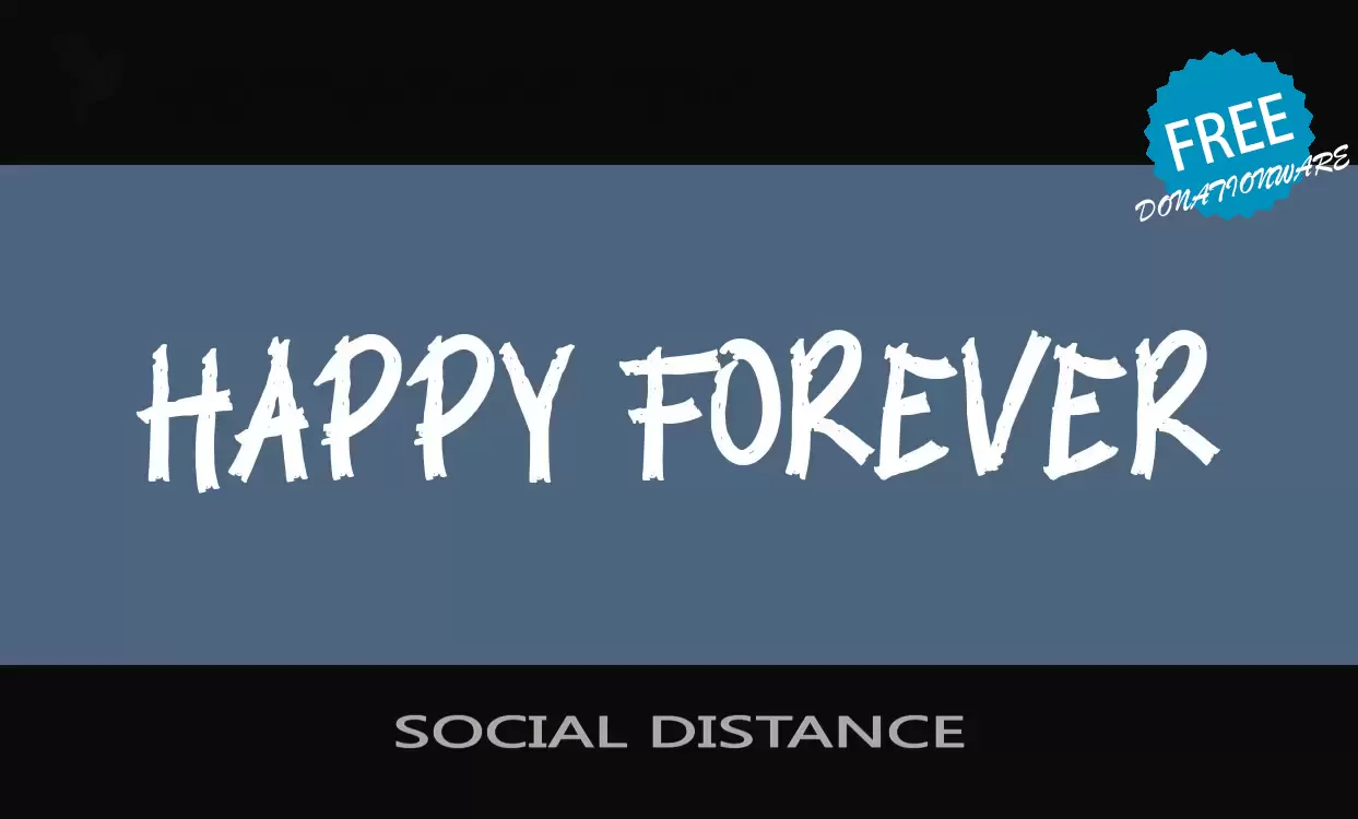 「SOCIAL-DISTANCE」字体效果图