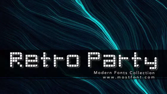 「Retro-Party」字体排版图片