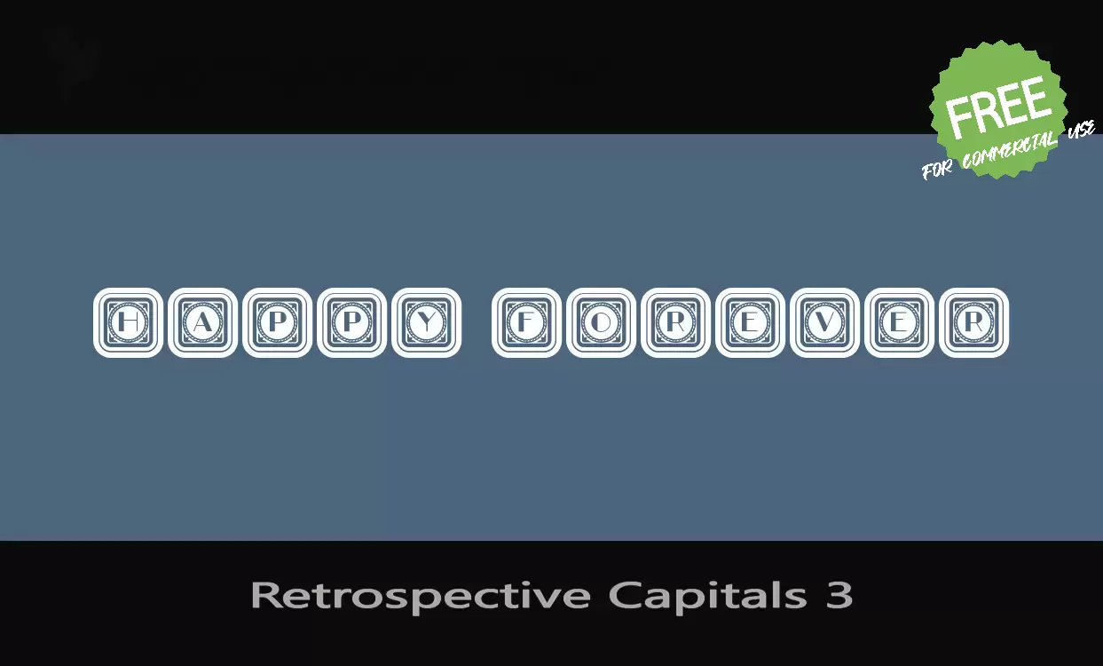 「Retrospective-Capitals-3」字体效果图