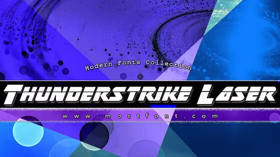 「Thunderstrike-Laser」字体排版图片