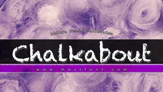 「Chalkabout」字体排版图片