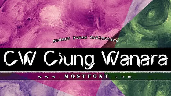 Typographic Design of CW-Ciung-Wanara