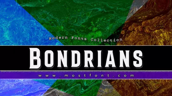 「Bondrians」字体排版图片
