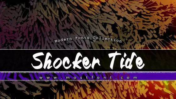 Typographic Design of Shocker-Tide