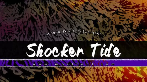 「Shocker-Tide」字体排版图片