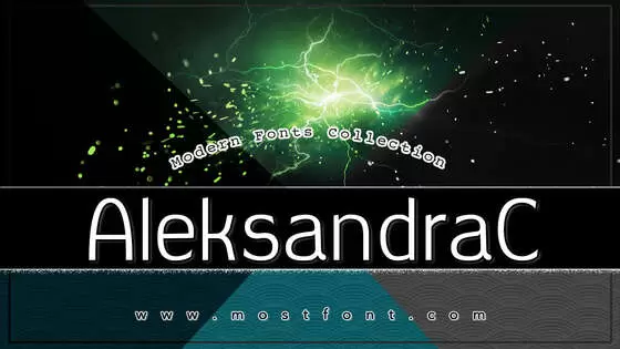 「AleksandraC」字体排版图片