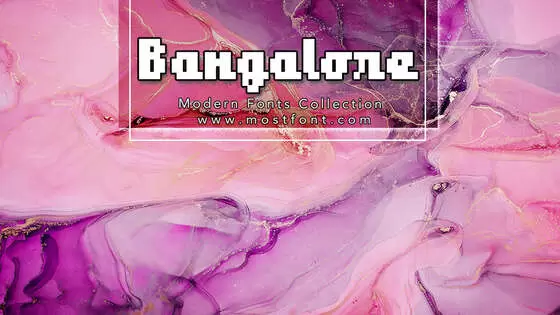 Typographic Design of Bangalore