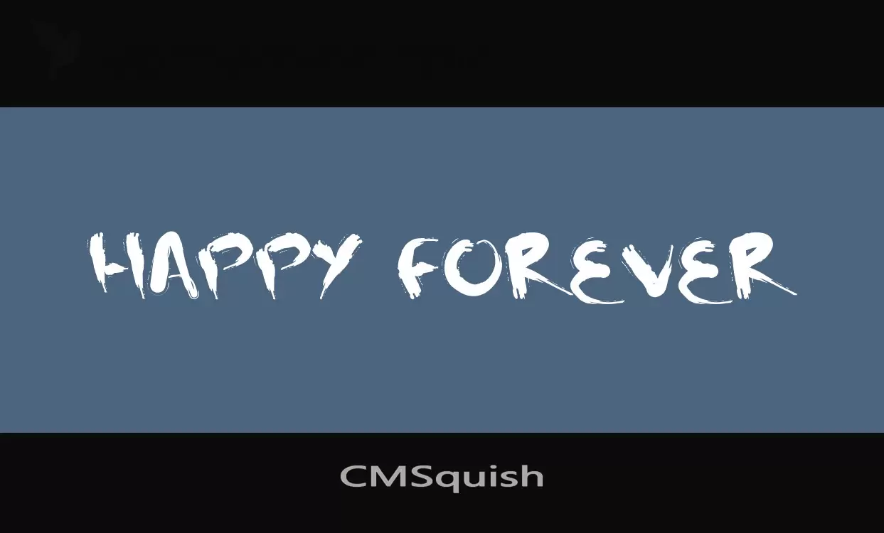 「CMSquish」字体效果图