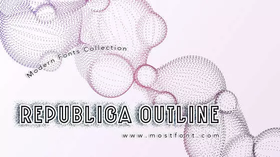 Typographic Design of Republica-Outline