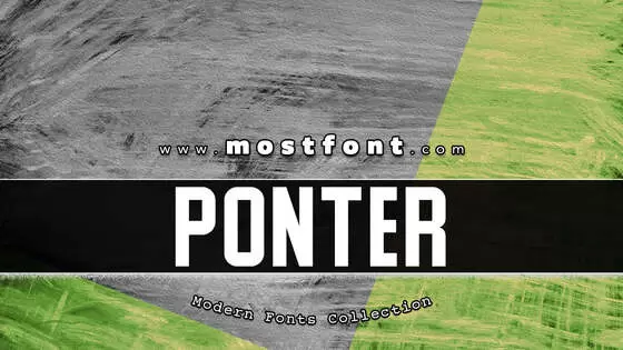 Typographic Design of Ponter