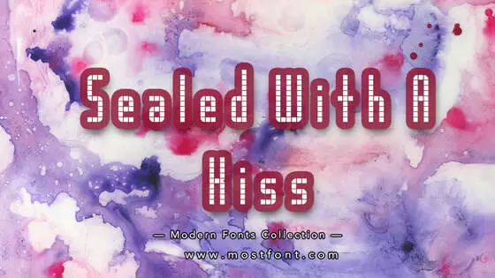 Typographic Design of Sealed-With-A-Kiss