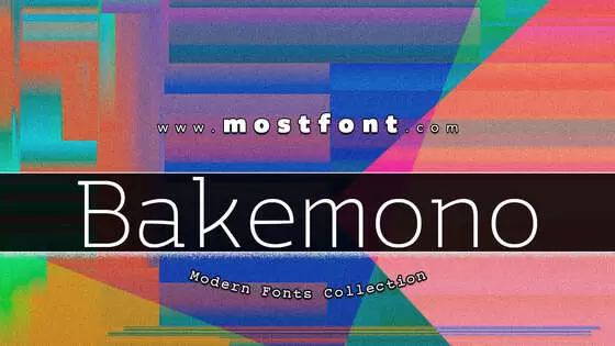 Typographic Design of Bakemono-Stereo-Trial