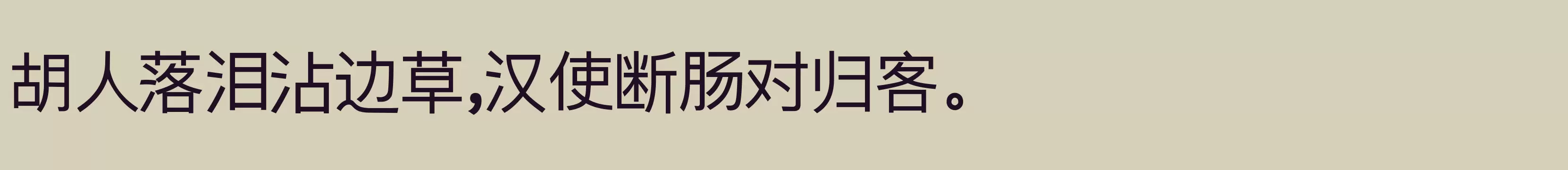 「逐浪新宋 粗体」字体效果图