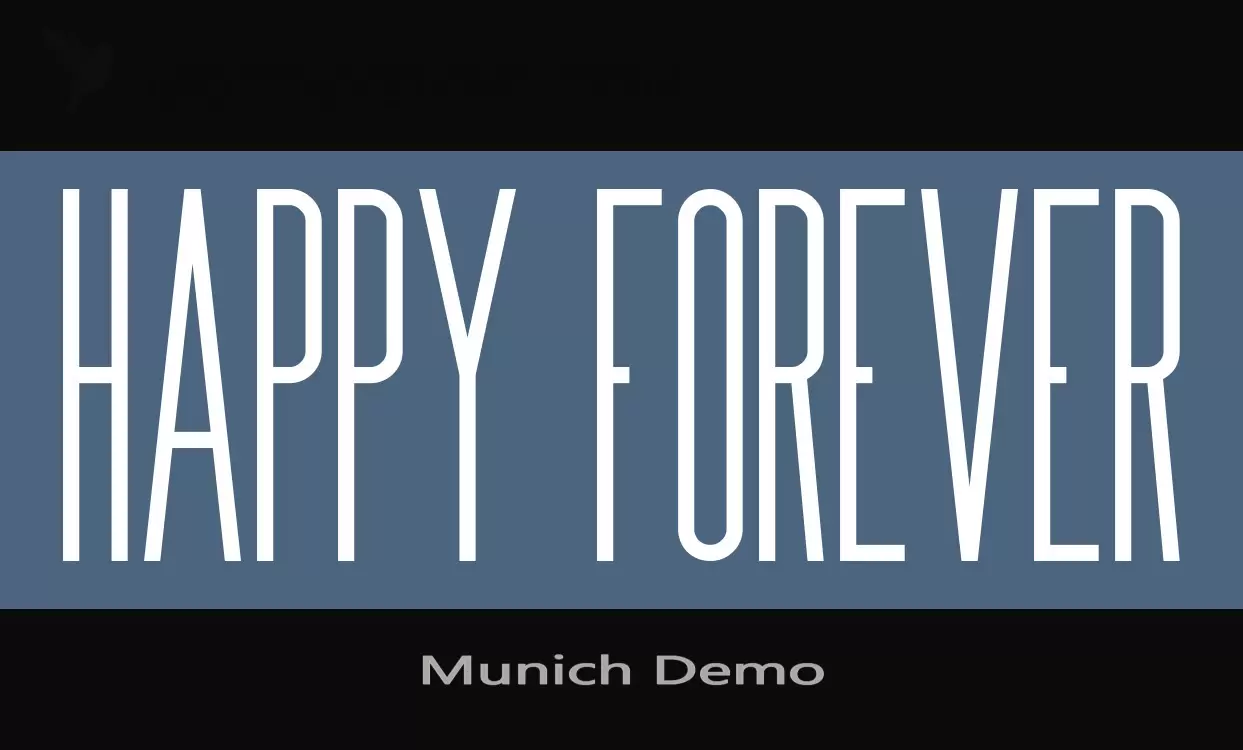 Font Sample of Munich-Demo