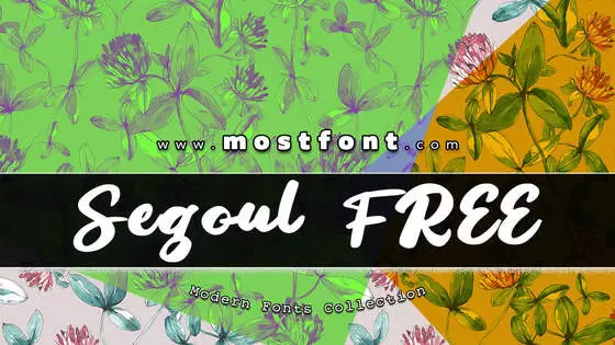 Typographic Design of Segoul-FREE