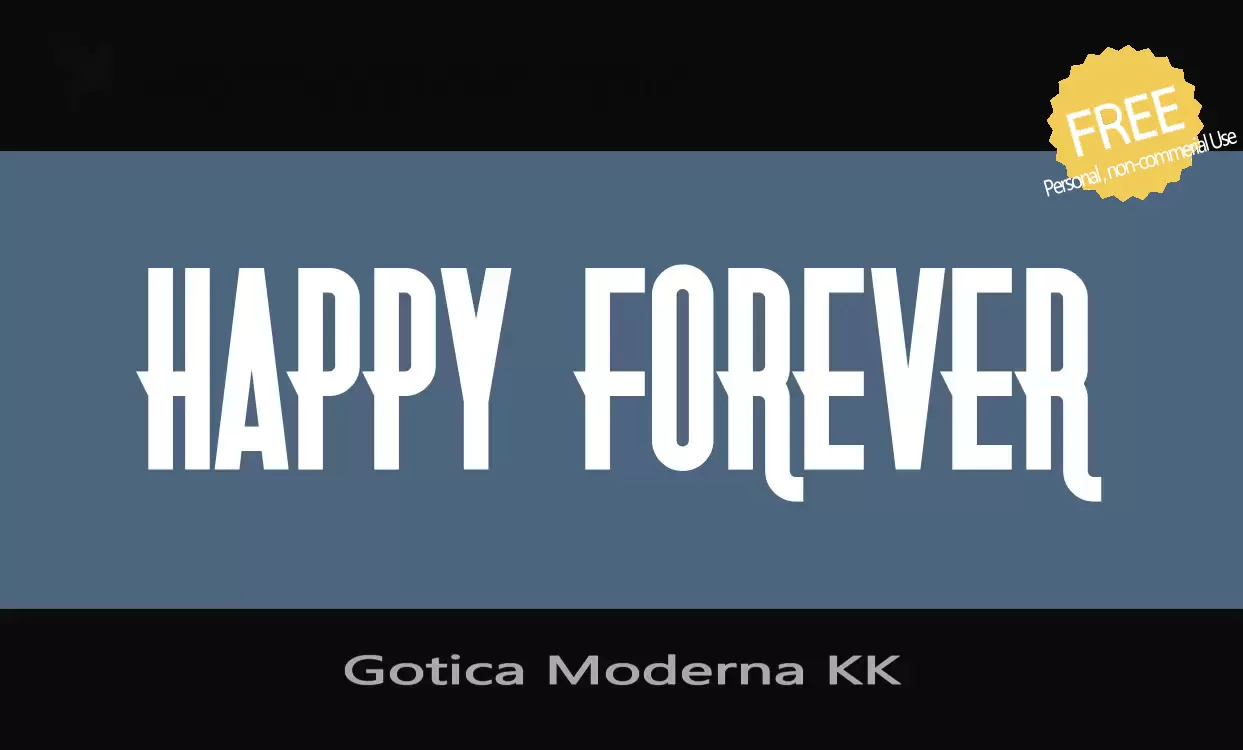 「Gotica-Moderna-KK」字体效果图