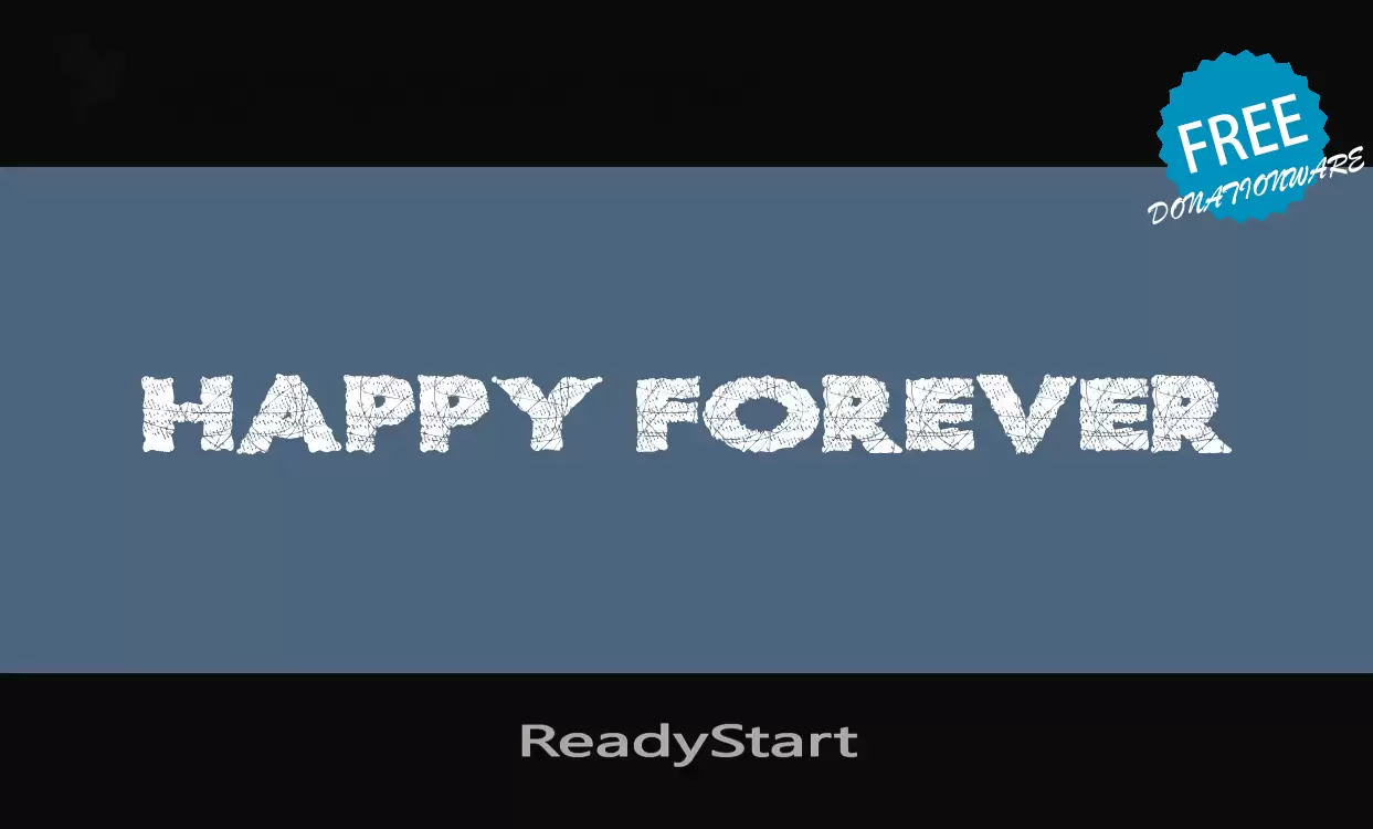 Font Sample of ReadyStart