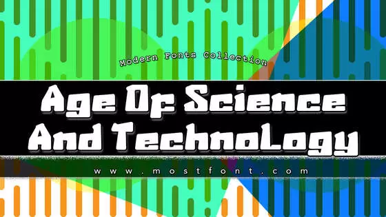 Typographic Design of Age-Of-Science-And-Technology