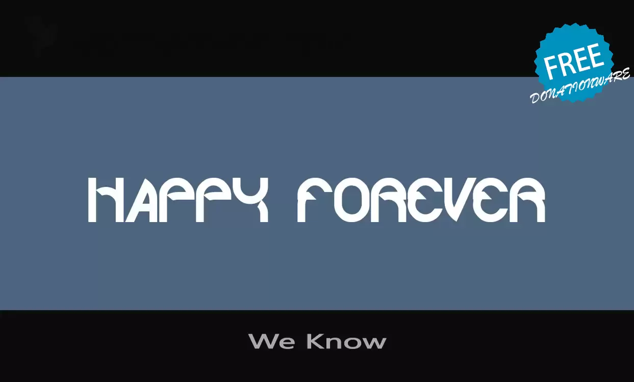 Sample of We-Know
