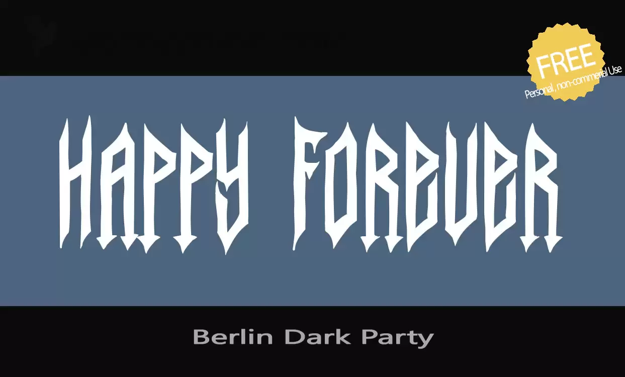 「Berlin-Dark-Party」字体效果图