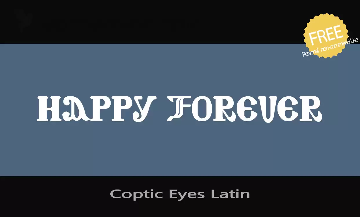 Sample of Coptic-Eyes-Latin