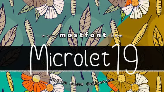 Typographic Design of Microlet19