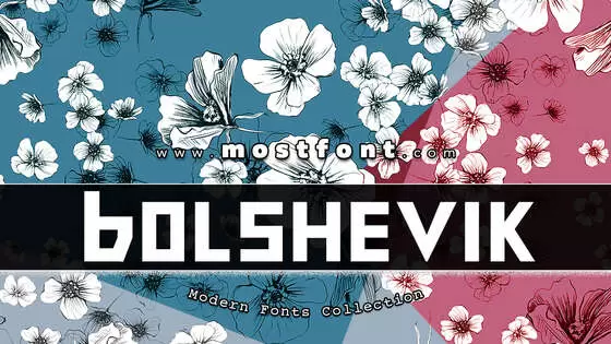 「Bolshevik」字体排版图片