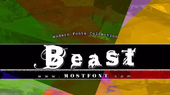 「Beast」字体排版图片