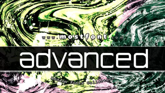 「Advanced-Architecture」字体排版样式