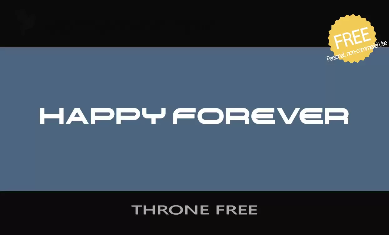 Sample of THRONE-FREE