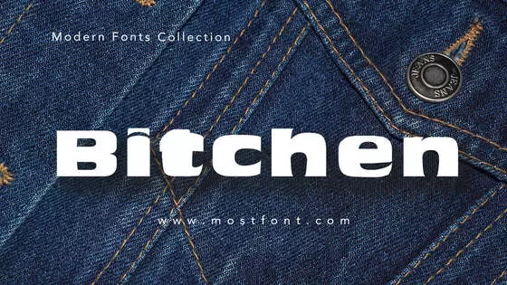 「Bitchen」字体排版样式