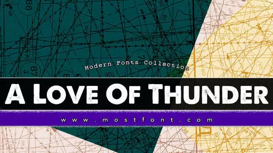 Typographic Design of A-Love-Of-Thunder