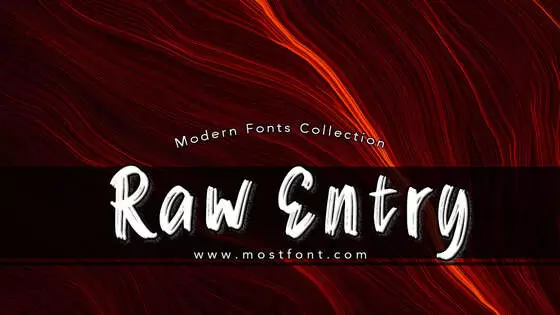 Typographic Design of Raw-Entry