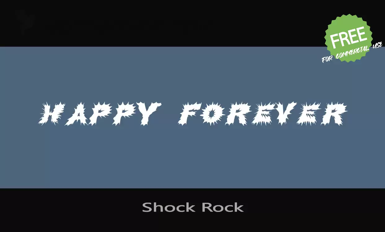 「Shock-Rock」字体效果图