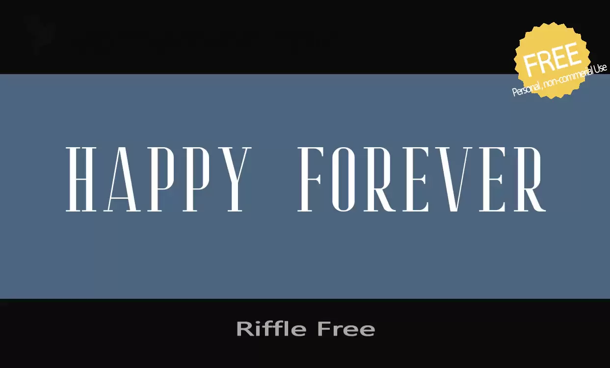 Sample of Riffle-Free