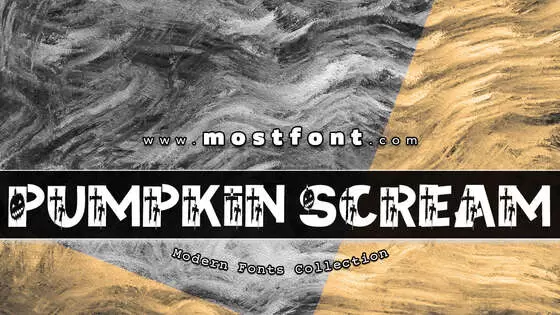 「Pumpkin-Scream」字体排版图片