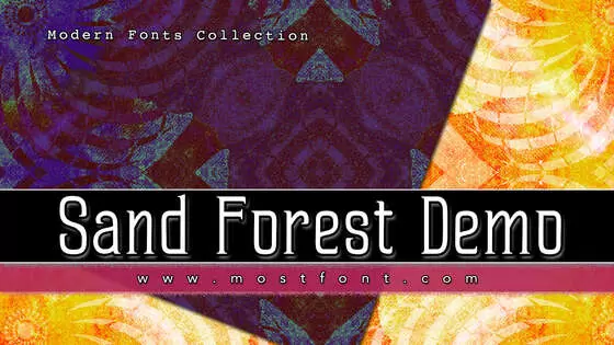 Typographic Design of Sand-Forest-Demo