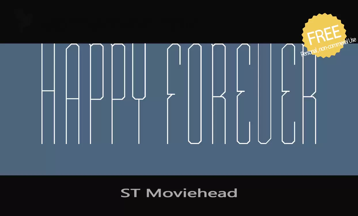 「ST-Moviehead」字体效果图