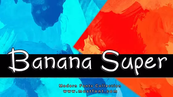 「Banana-Super」字体排版图片