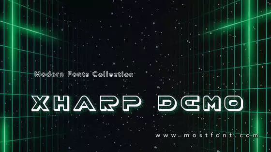 Typographic Design of XHARP-Demo