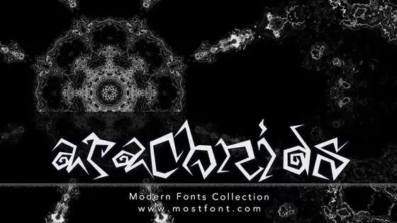 「Arachnids」字体排版图片