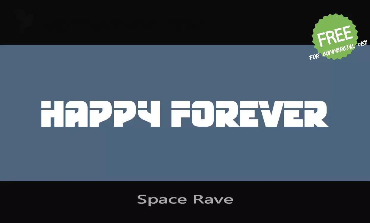 「Space-Rave」字体效果图