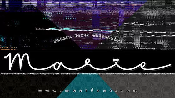「Marie」字体排版图片