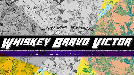 Typographic Design of Whiskey-Bravo-Victor