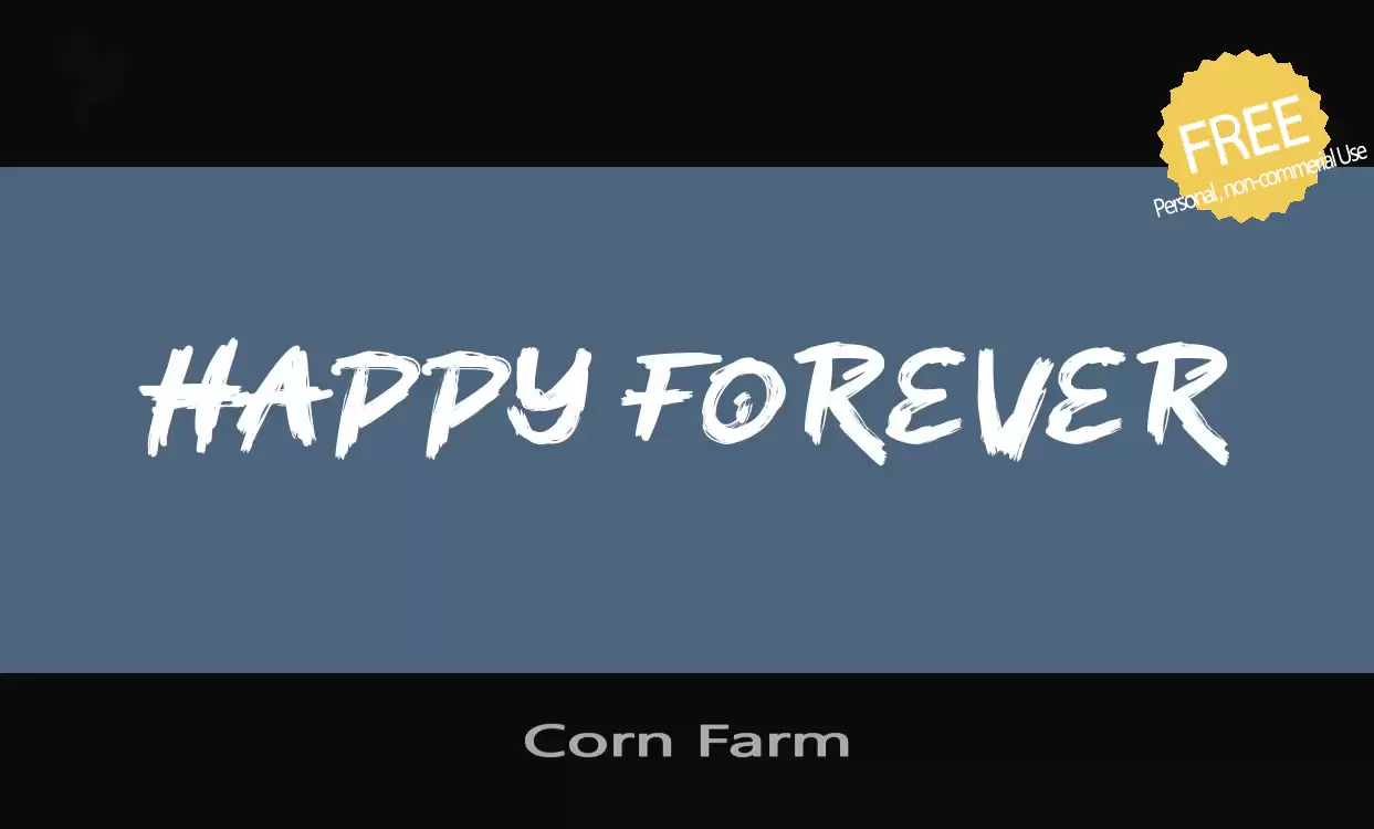 「Corn-Farm」字体效果图
