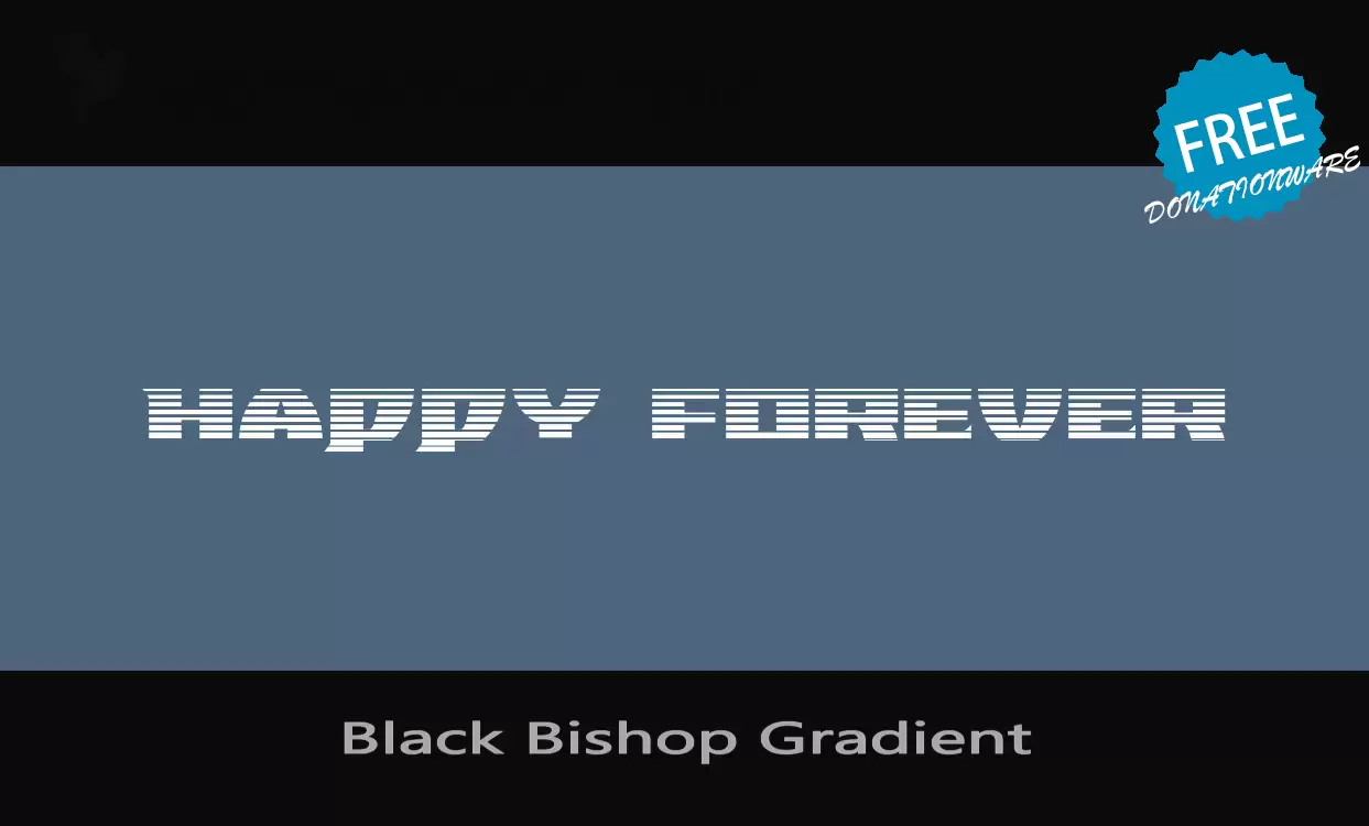 「Black-Bishop-Gradient」字体效果图