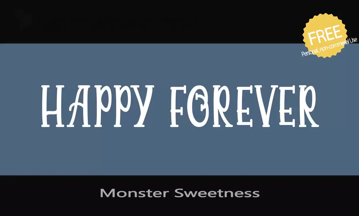 「Monster-Sweetness」字体效果图