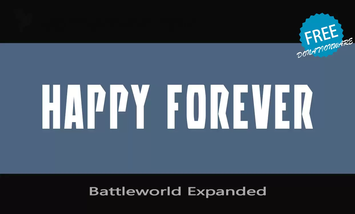 「Battleworld-Expanded」字体效果图
